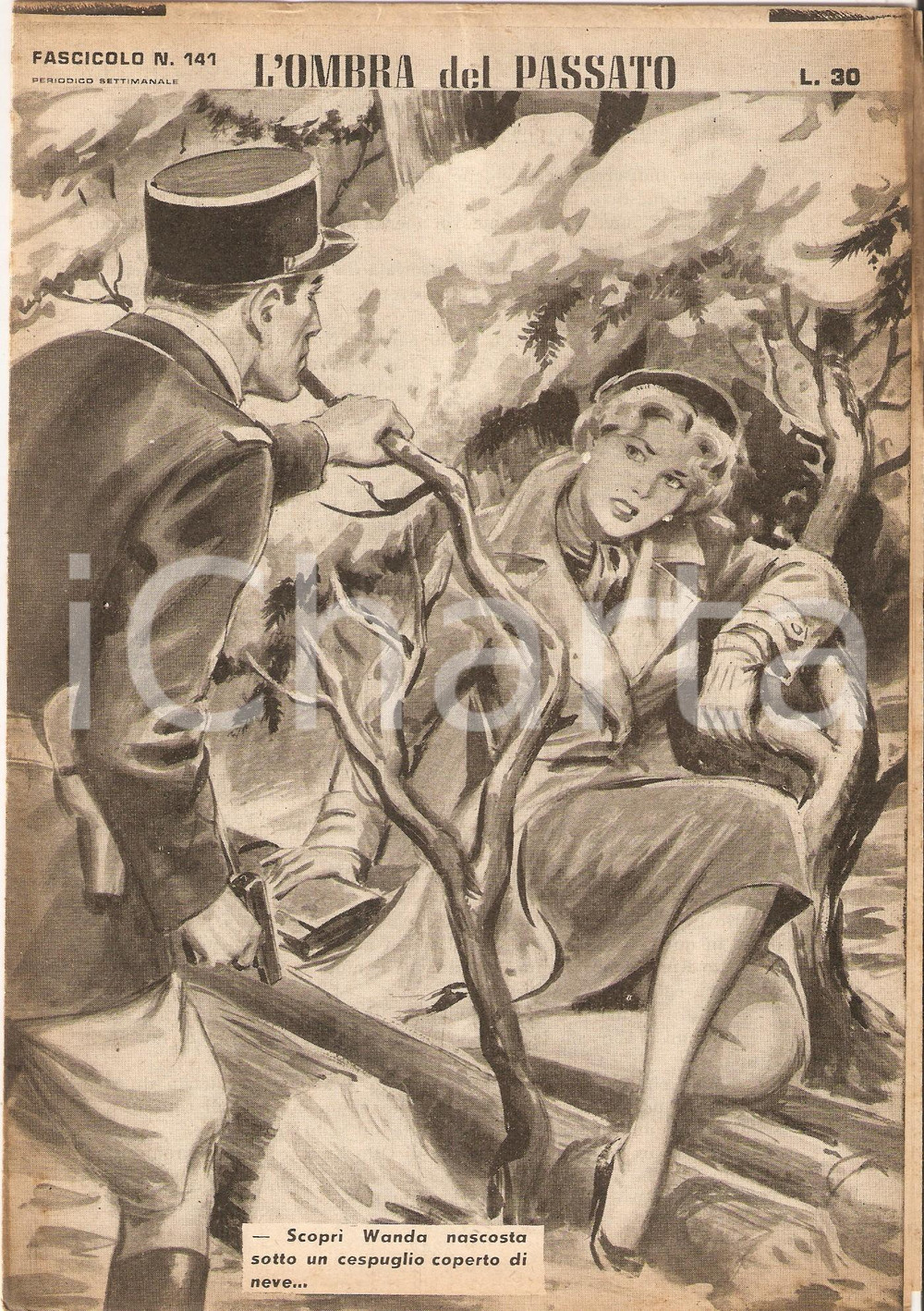 Giornale, rivista storica 1956 OMBRA DEL PASSATO Jean DE VALLORBE Gendarme scopre spia Fascicolo 141 1