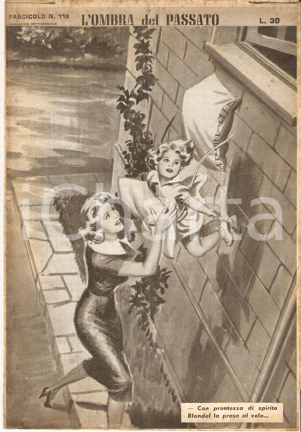 Giornale, rivista storica 1956 OMBRA DEL PASSATO Jean DE VALLORBE Bimba cade dalla finestra Fasc. 119 1