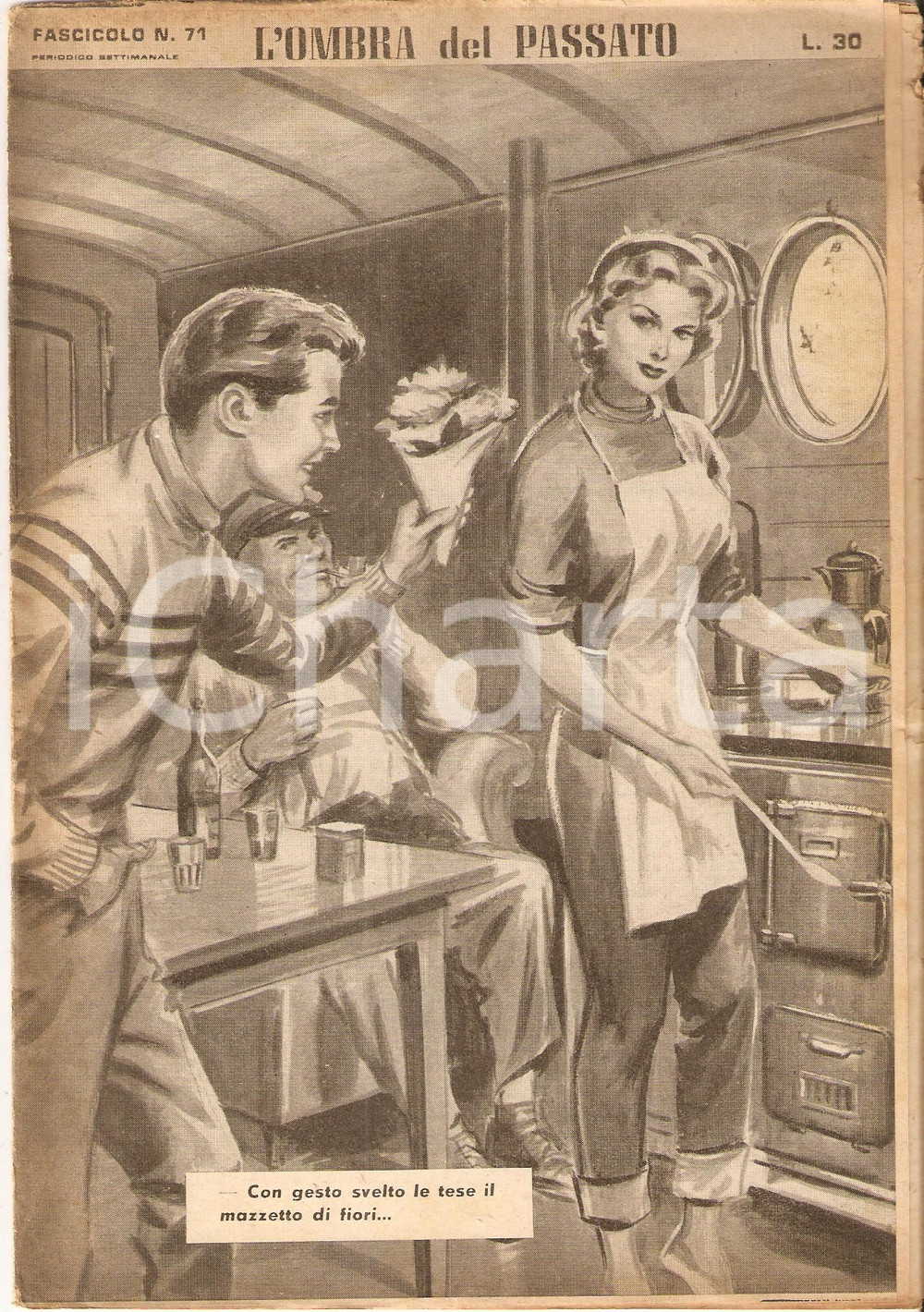 Giornale, rivista storica 1956 OMBRA DEL PASSATO Jean DE VALLORBE Bouquet per la cuoca Fascicolo 71 1