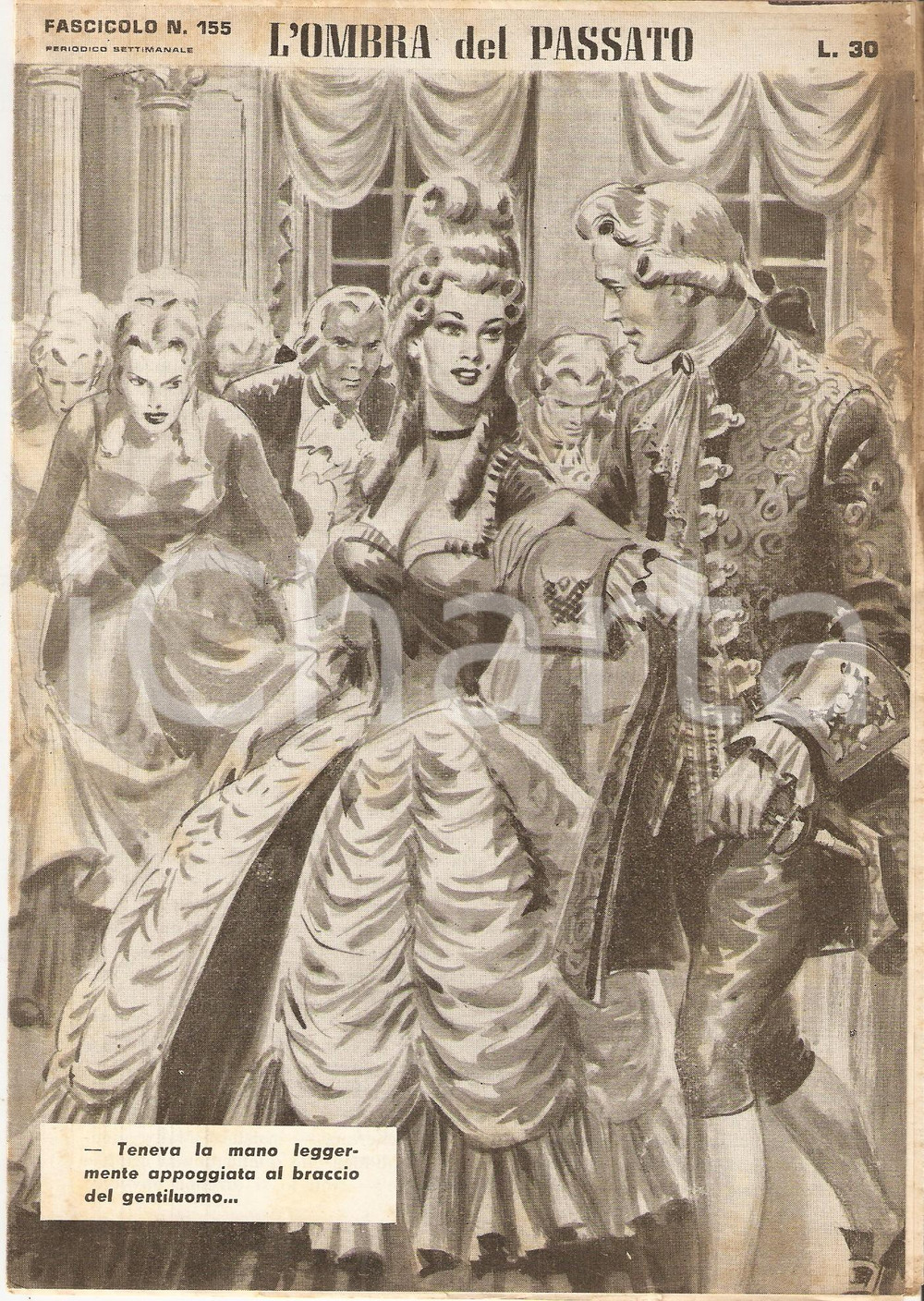 Giornale, rivista storica 1956 OMBRA DEL PASSATO Jean DE VALLORBE Ballo in maschera Fascicolo 155 1