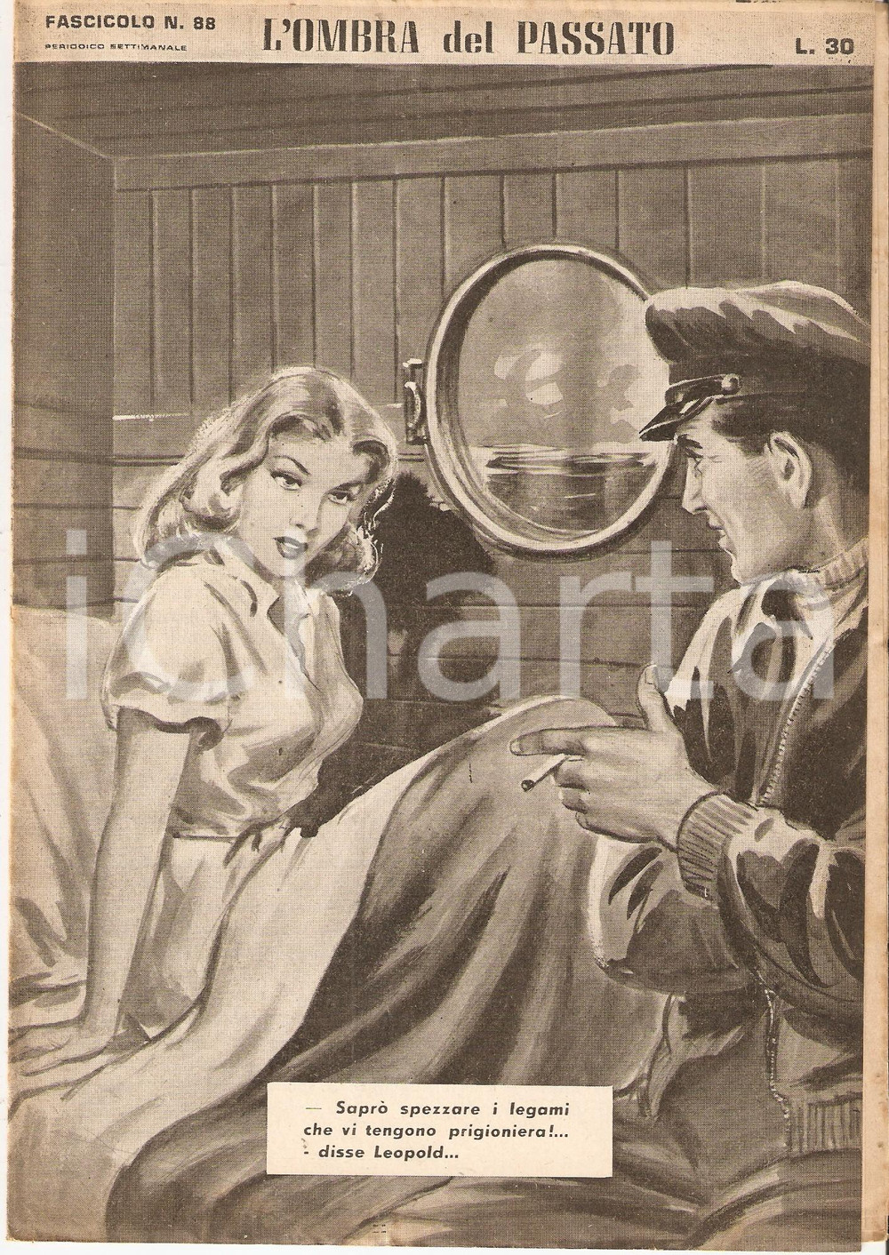 Giornale, rivista storica 1956 OMBRA DEL PASSATO Jean DE VALLORBE Risveglio sulla nave Fascicolo 88 1