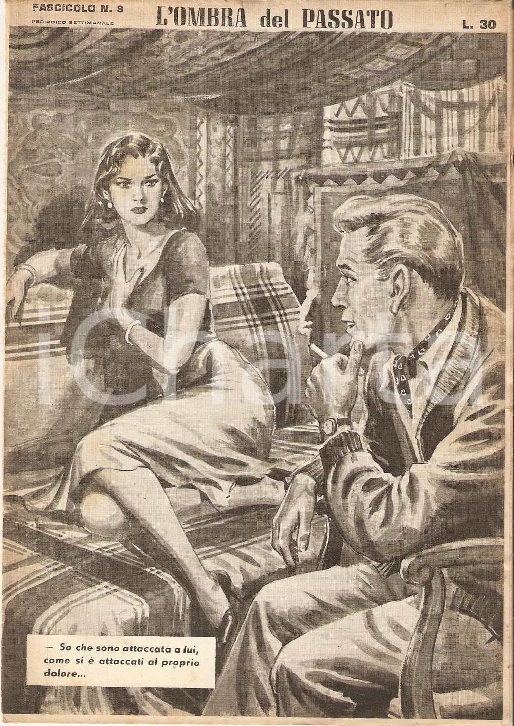 Giornale, rivista storica 1956 OMBRA DEL PASSATO Jean DE VALLORBE Ragazza e playboy Fascicolo 9 1