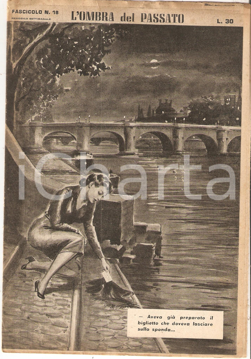 Giornale, rivista storica 1956 OMBRA DEL PASSATO Jean DE VALLORBE Suicida lascia biglietto su argine 18 1