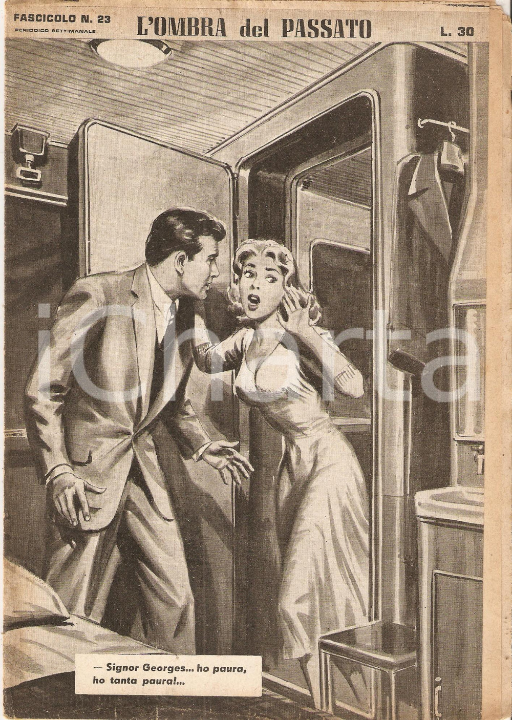 Giornale, rivista storica 1956 OMBRA DEL PASSATO Jean DE VALLORBE Ragazza cerca rifugio Fascicolo 23 1