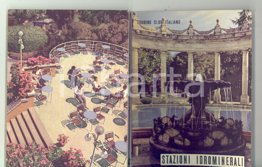 Materiale pubblicitario d’epoca 1955 TOURING CLUB ITALIANO Stazioni idrominerali Libretto ILLUSTRATO 1