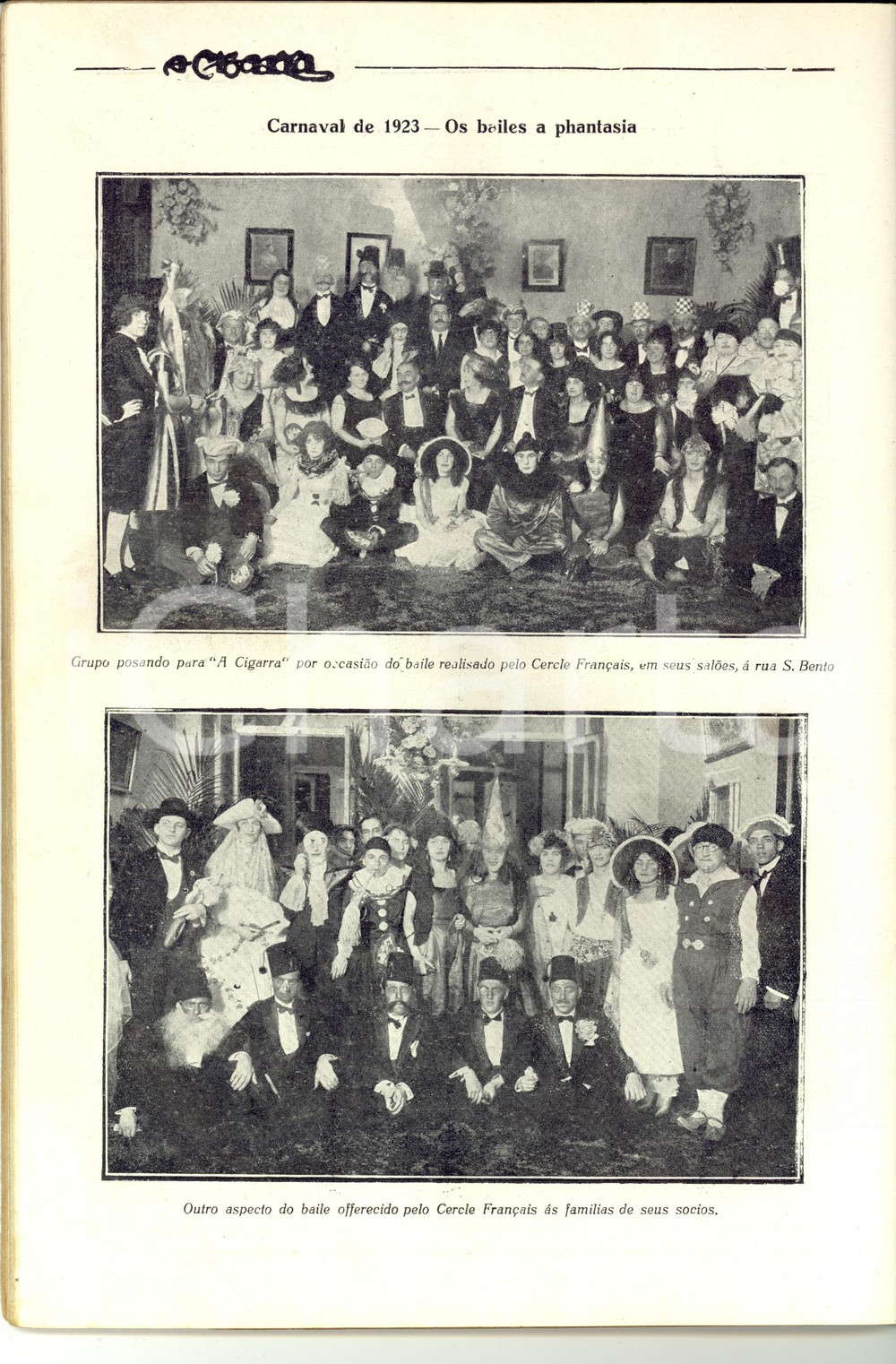 Libro, pubblicazione d epoca 1923 SAO PAULO BRAZIL A Cigarra Rivista ILLUSTRATA Speciale CARNEVALE 1