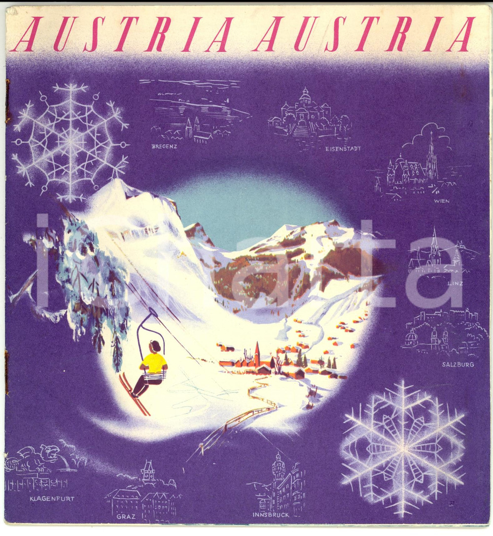 Materiale pubblicitario d’epoca 1930 ca AUSTRIA  Libretto pubblicitario TURISMO ILLUSTRATO 1