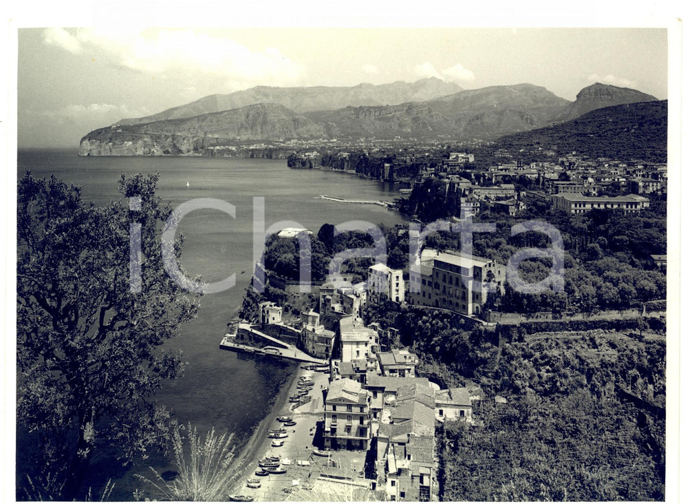 Fotografia d epoca originale 1940 ca SORRENTO NA Veduta panoramica del golfo Fotografia 1