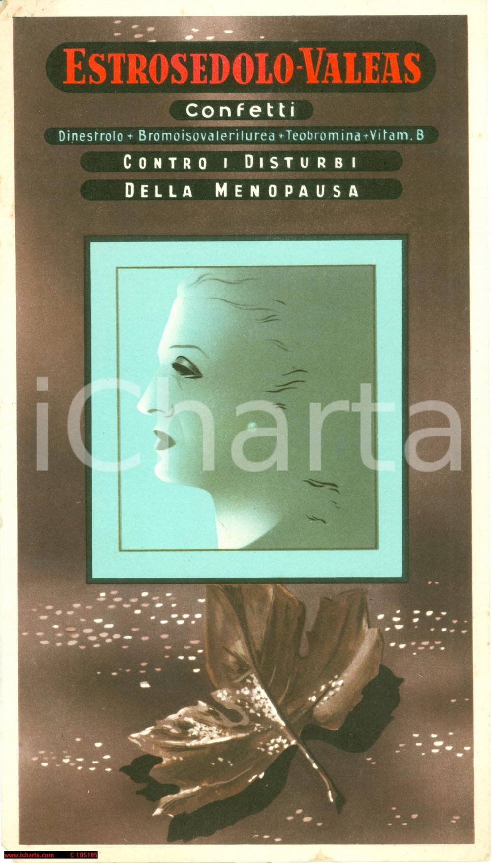 Materiale pubblicitario d’epoca 1955 MILANO Confetti ESTROSEDOLO illustrato VALEAS Pubblicitario 1