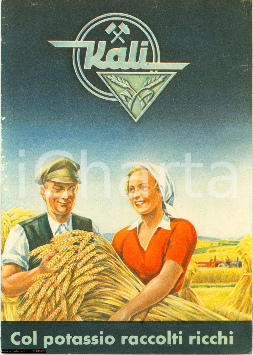Materiale pubblicitario d’epoca 1940 circa  Erfut DE Azienda KALI Col potassio raccolti ricchi Opuscolo 1