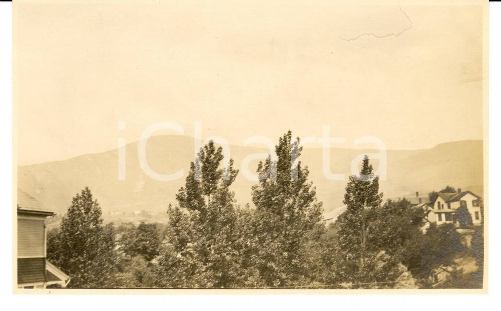 Fotografia d epoca originale 1912 ADAMS USA Mount GREYLOCK from Melrose Street Photo 1