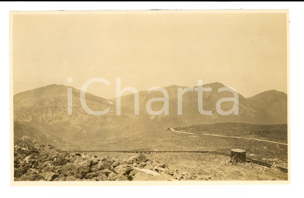 Fotografia d epoca originale 1912 MOUNT WASHINGTON USA View from the summit COY ROAD 1