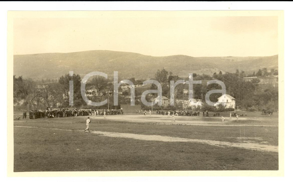 Fotografia d epoca originale 1913 ADAMS MA USA Baseball on RENFREW ATHLETIC FIELD  Photo 1 1