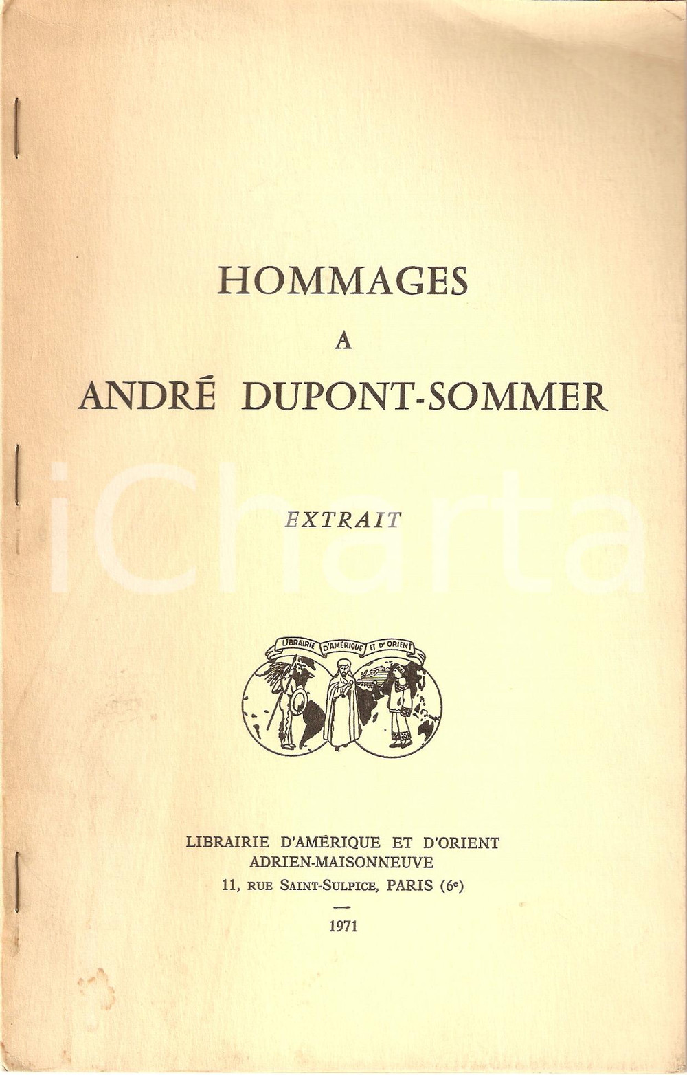 Oggetto da collezione cartaceo 1971 Edda BRESCIANI Una statuina fittile dall Egitto 1