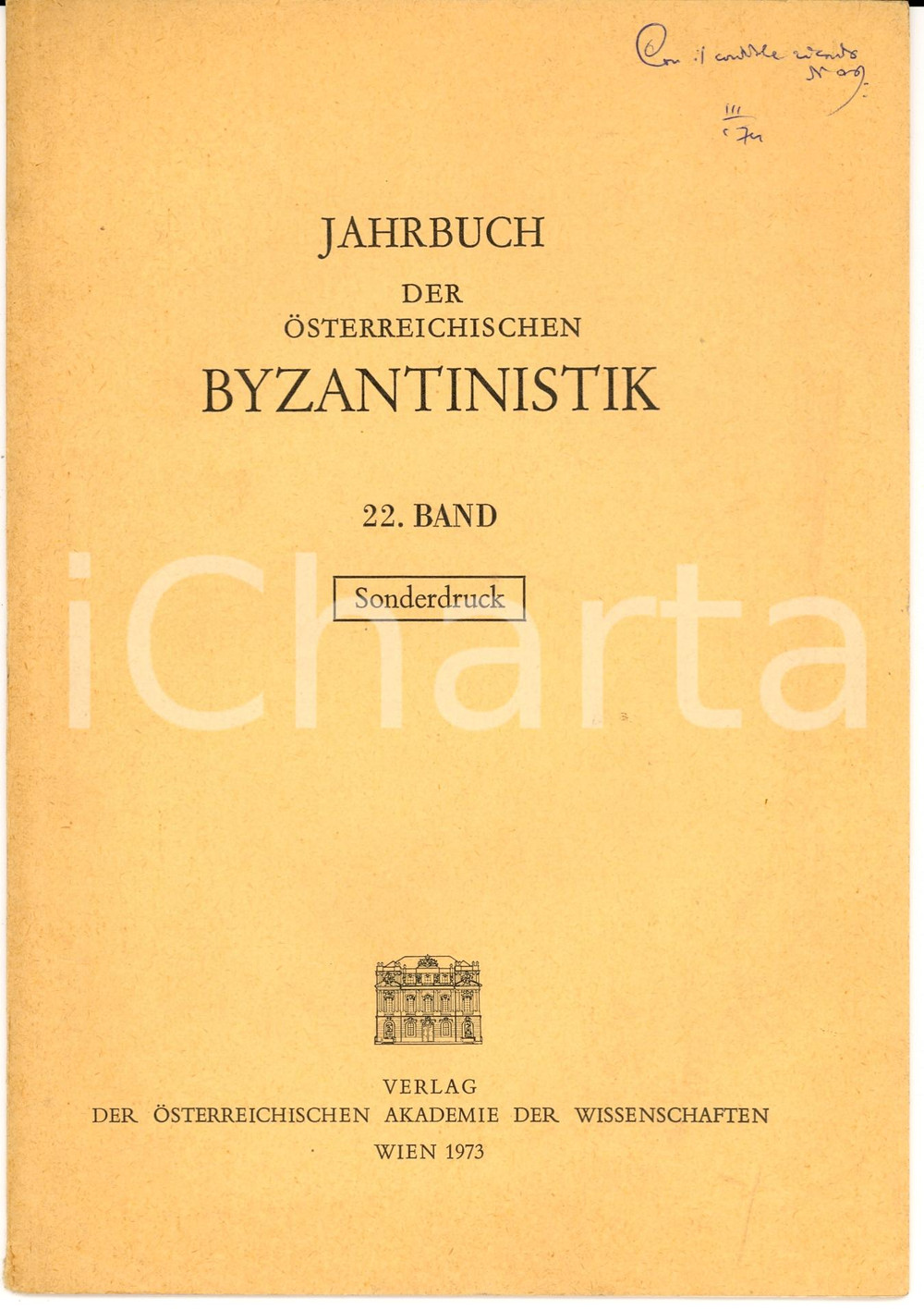 Oggetto da collezione cartaceo 1973 Antonio GARZYA Synesios  Dion Kampf um die Bildung 1
