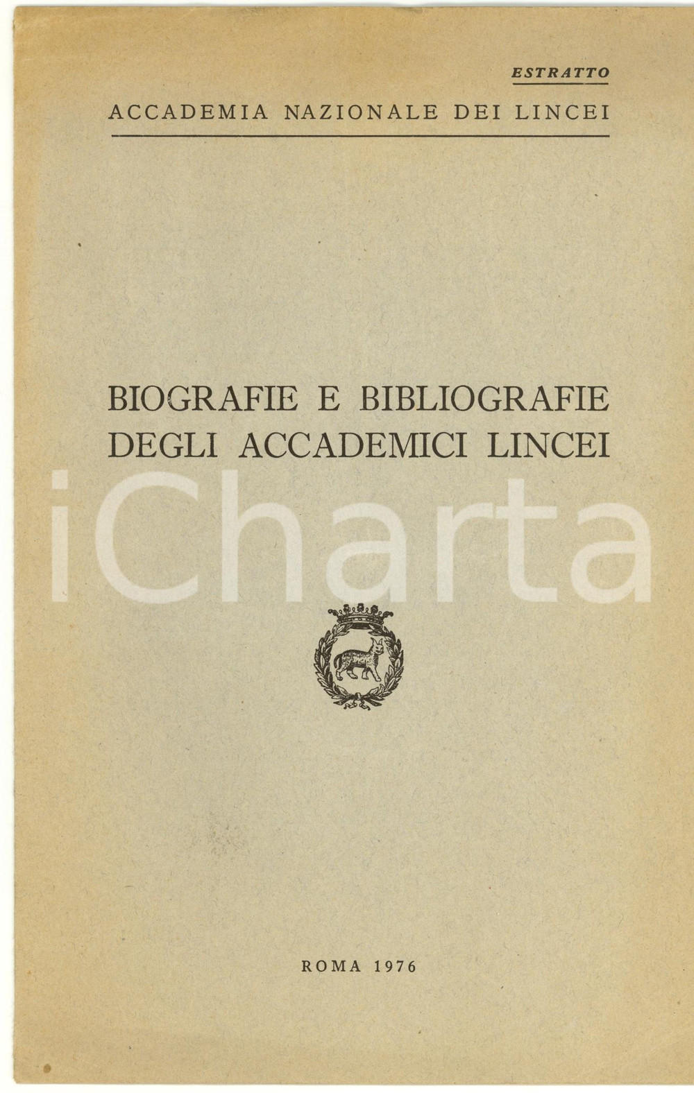 Libro, pubblicazione d epoca 1976 Accademia Nazionale dei Lincei CINZIO VIOLANTE 1
