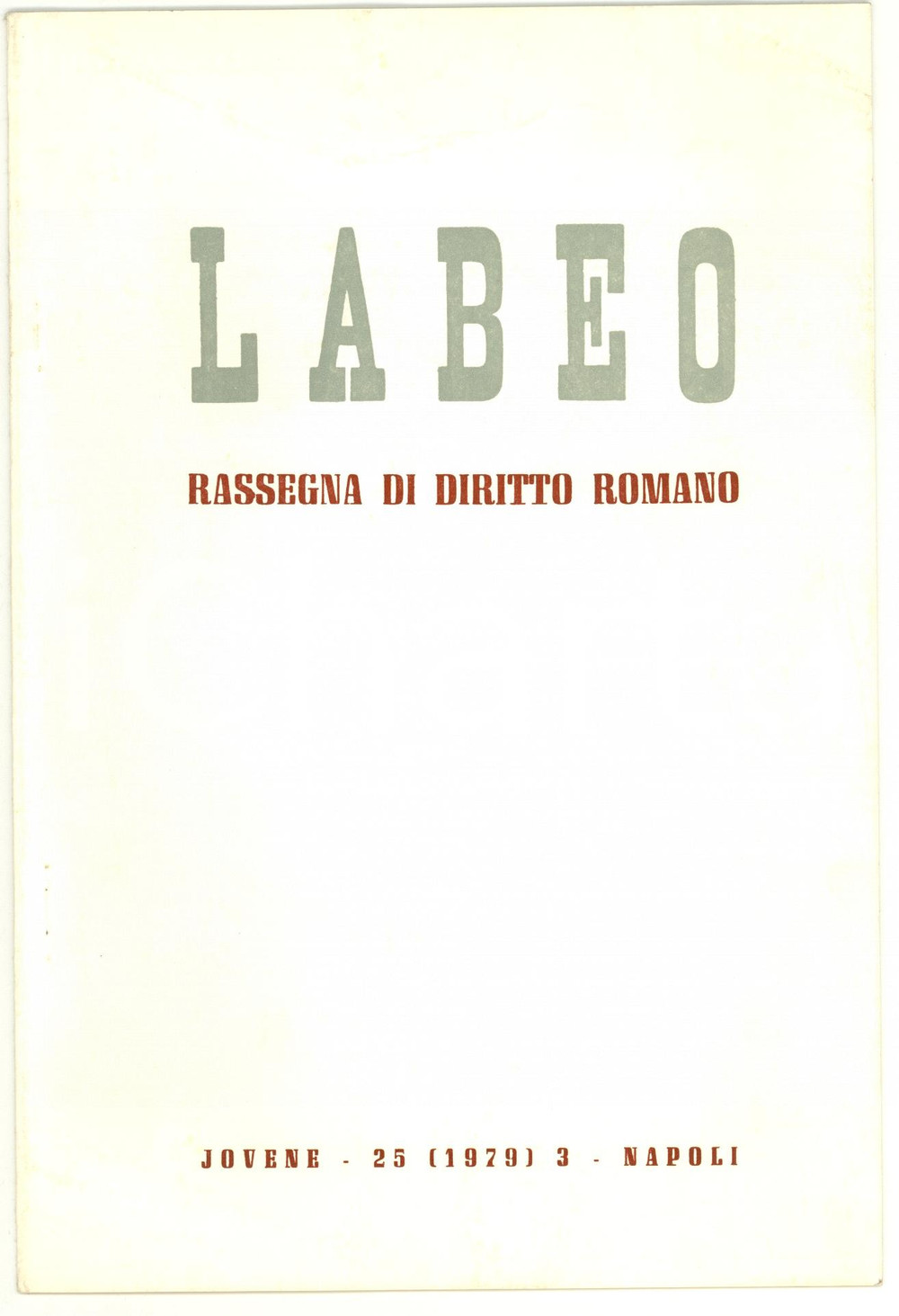 Oggetto da collezione cartaceo 1979 Francesco LUCREZI Scopi bibliografia giuridica 1