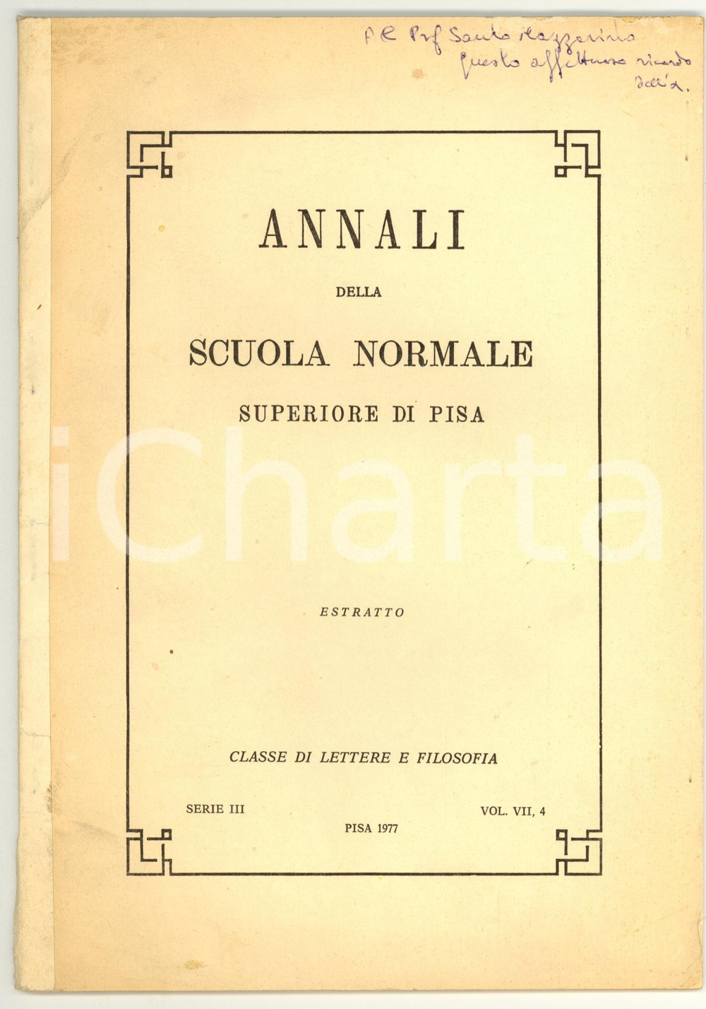 Libro, pubblicazione d epoca 1977 Giacomo MANGANARO Tavolette piombo SICILIA GRECA 1
