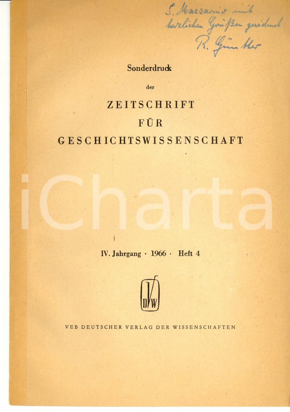 Libro, pubblicazione d epoca 1966 Rigobert GUENTHER Rezensionem ALTHEIM STIEHL 1