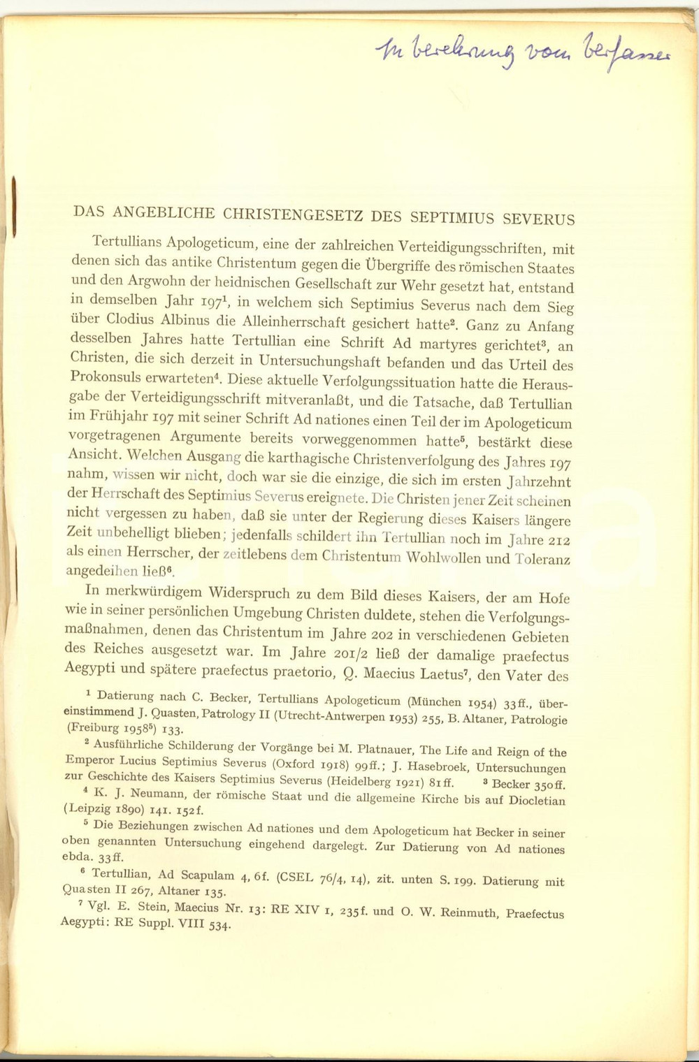 Libro, pubblicazione d epoca 1963 KarlHeinz SCHWARTE Das Christengesetz AUTOGRAPH 1
