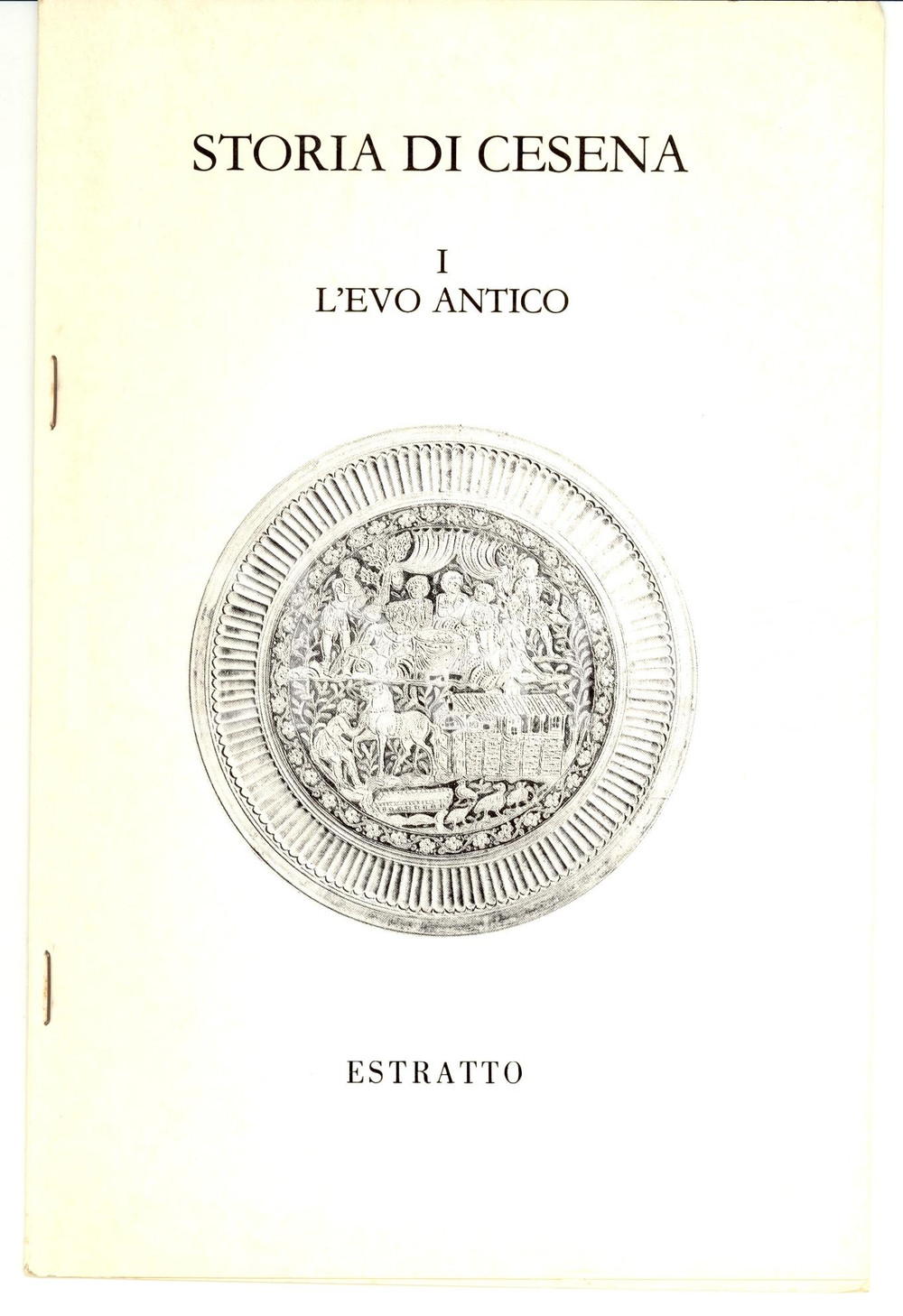 Oggetto da collezione cartaceo 1982 Antonio SABATTINI Economia di CESENA evo antico 1