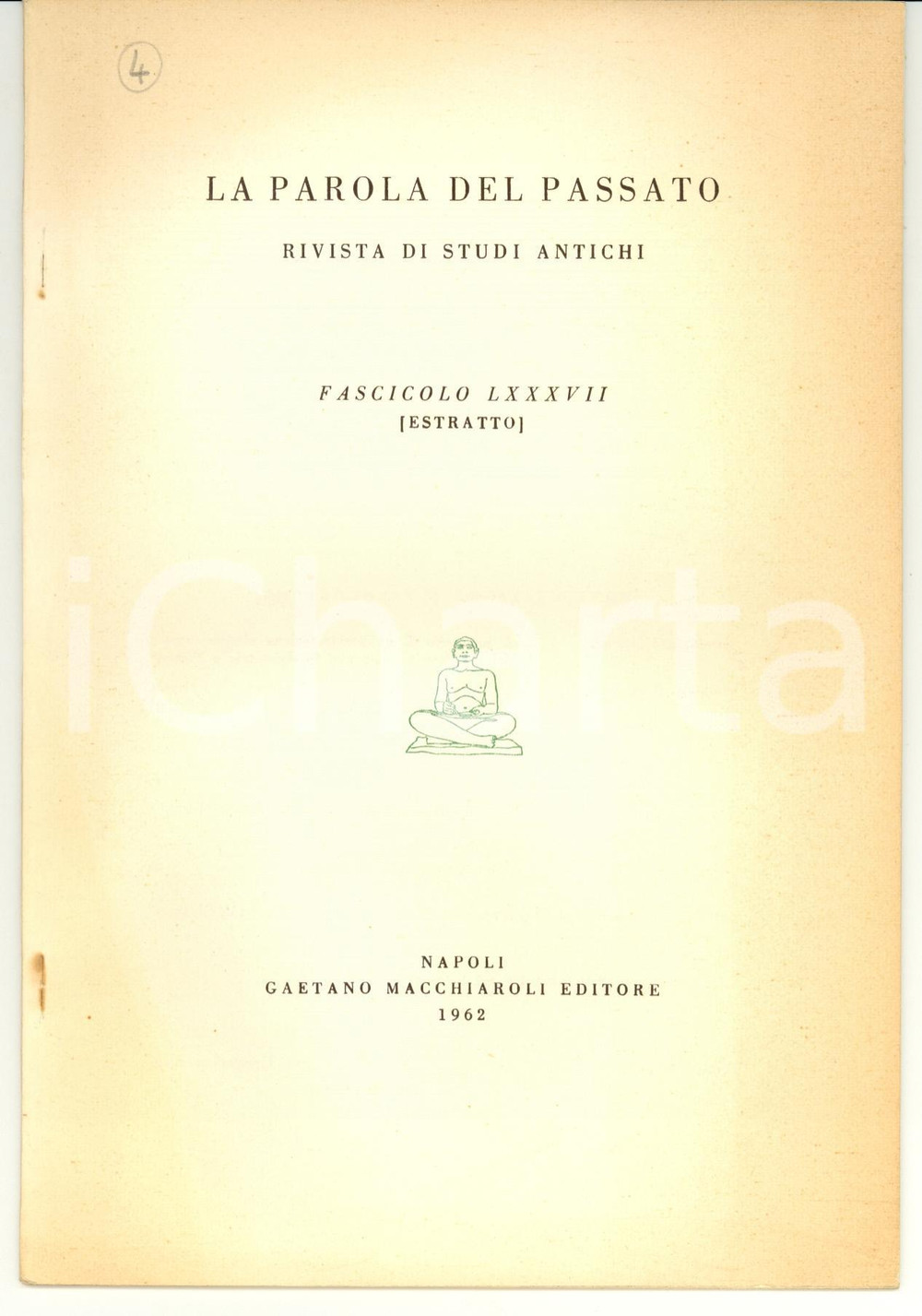 Libro, pubblicazione d epoca 1962 Domenico MUSTI Ancora sull iscrizine di TIMOLEONTE 1