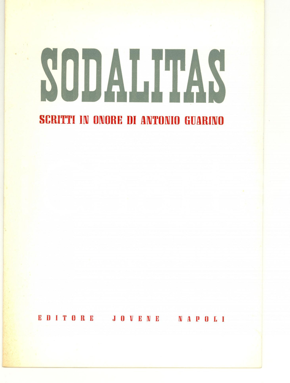 Libro, pubblicazione d epoca 1966 Rosalia MARINO Formula provinciae in SICILIA 1