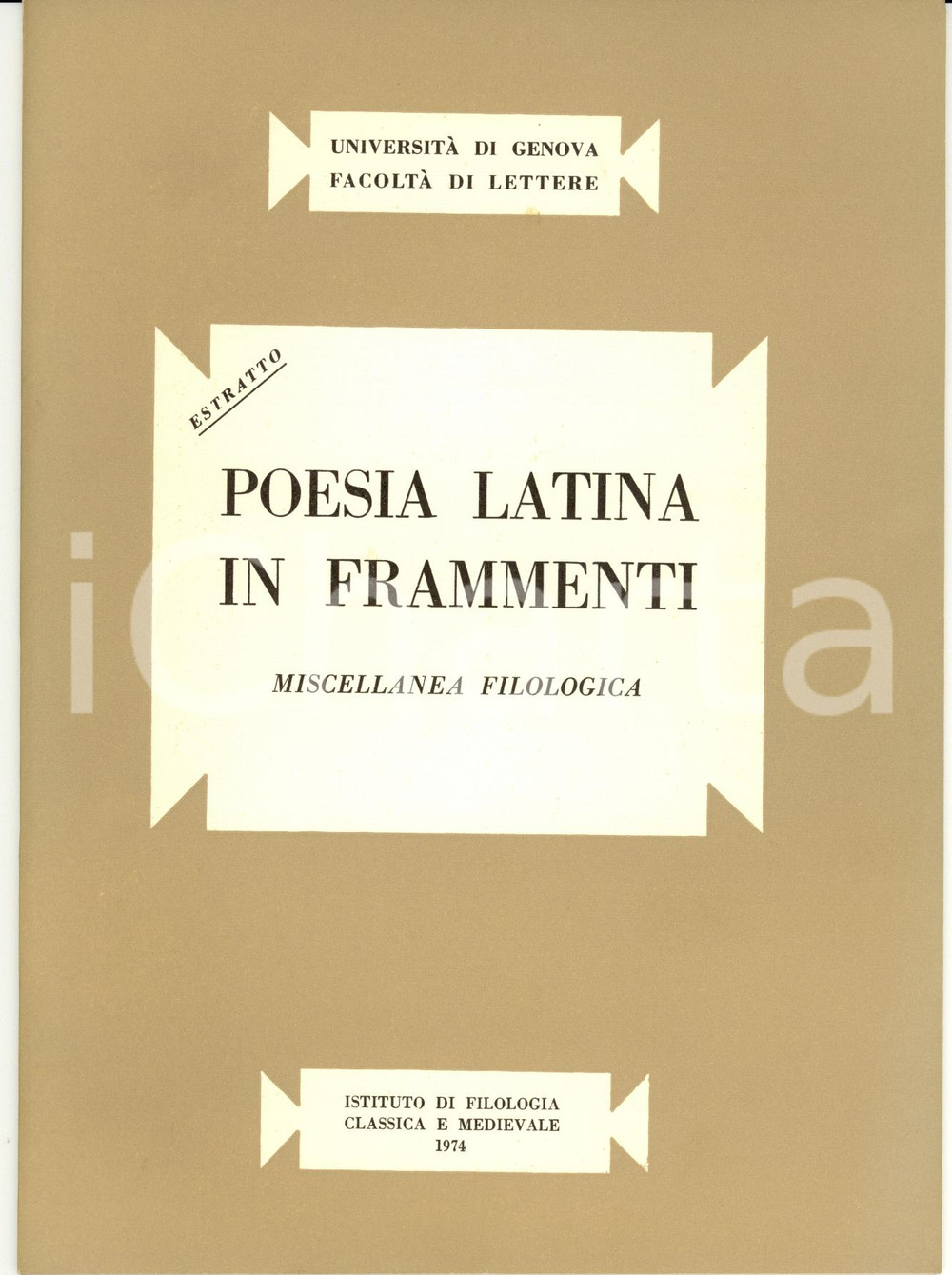 Libro, pubblicazione d epoca 1974 GENOVA Vincenzo TANDOI Donato e la Lupus di NEVIO Autografo 1