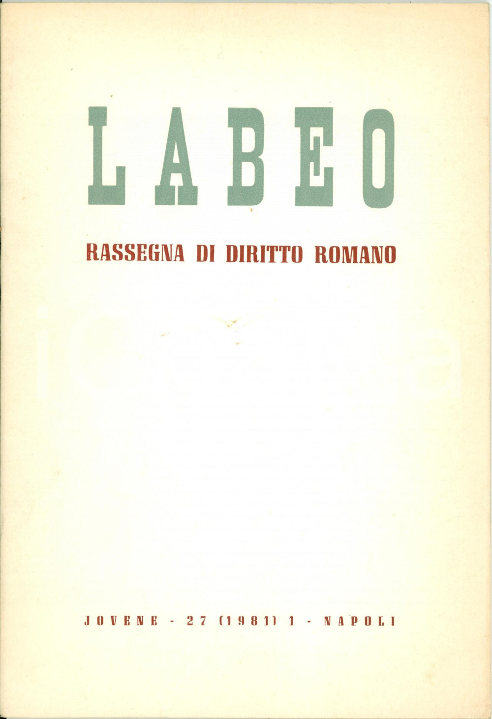 Autografo originale 1981 Lucia FANIZZA Senato e Principe in età  tiberiana AUTOGRAFO Opuscolo 1