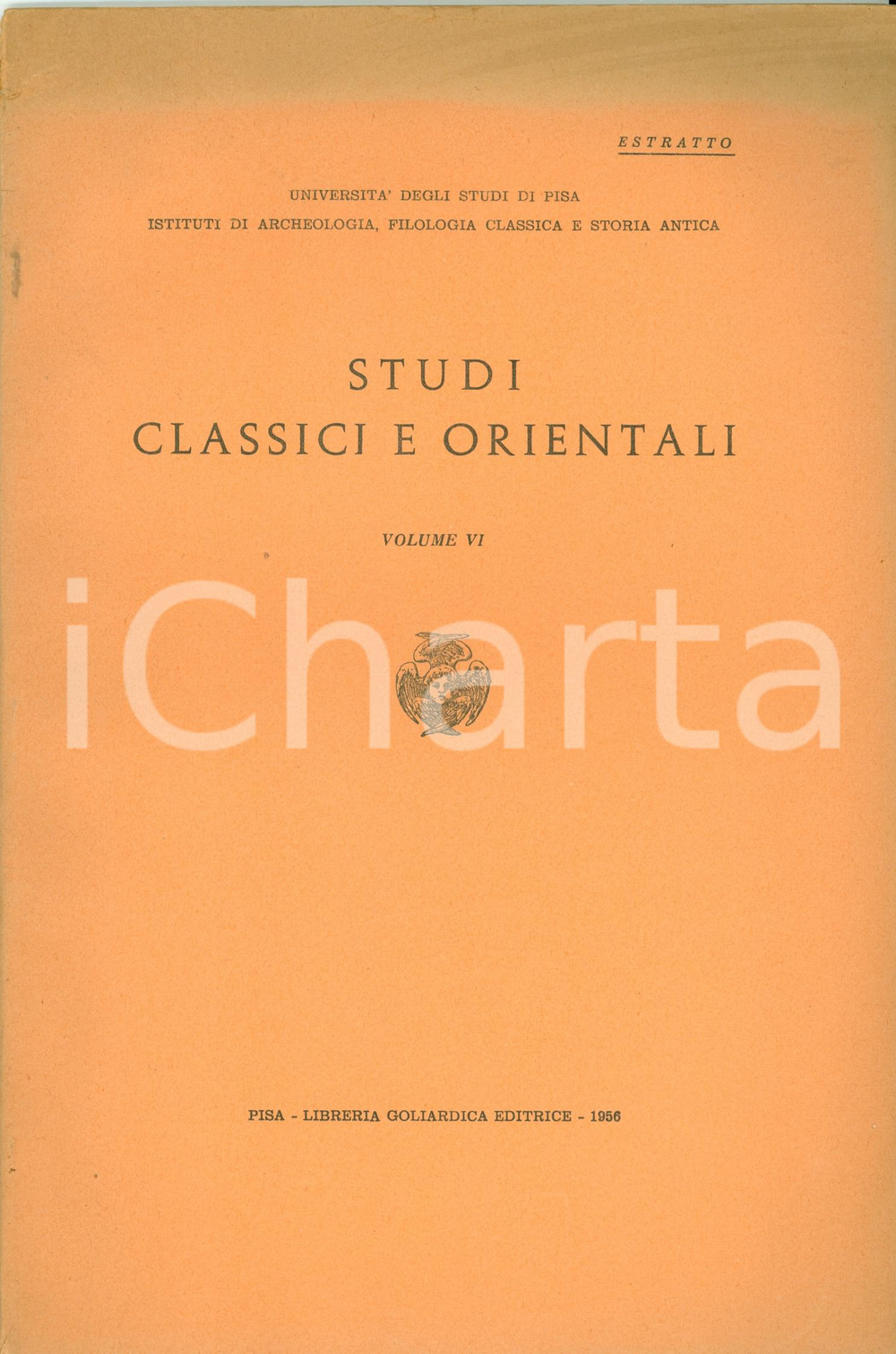 Libro, pubblicazione d epoca 1956 Ornella ZANCO Gli ARGONAUTI e la protostoria Opuscolo 1