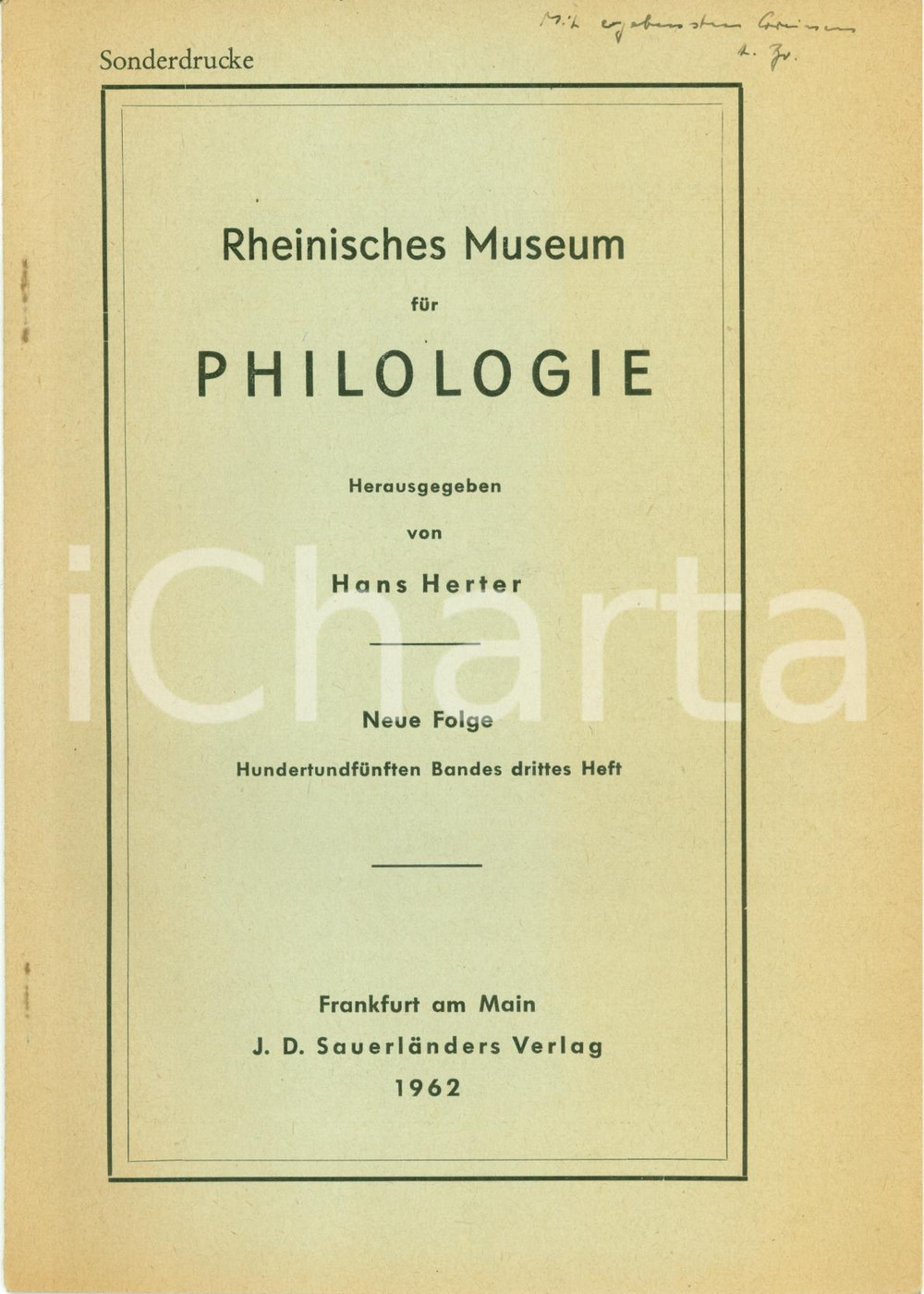 Libro, pubblicazione d epoca 1962 Horst BRAUNERT Ein rhetorischer Gebrauch Pubblicazione 1