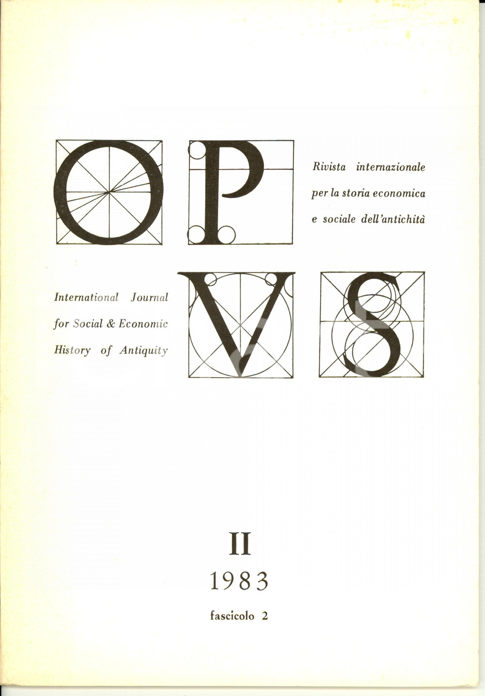 Libro, pubblicazione d epoca 1983 Domenico VERA Strutture agrarie e patrimoniali tarda antichità Opuscolo 1
