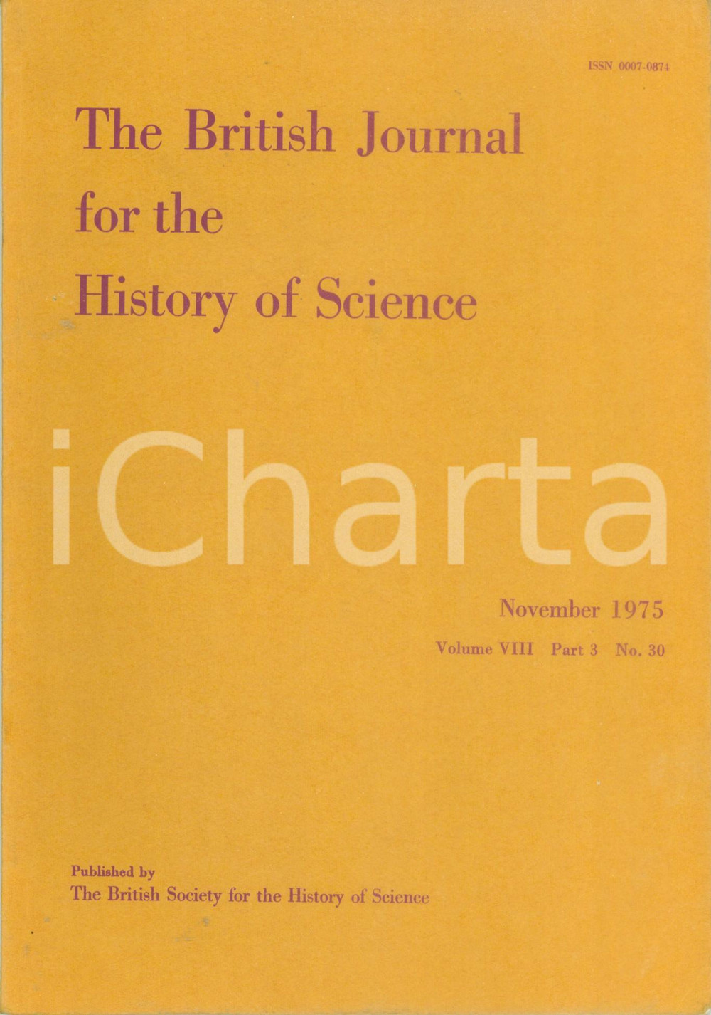 Libro, pubblicazione d epoca 1975 Laura TILLING Early Experimental Graphs British Journal of Science 1