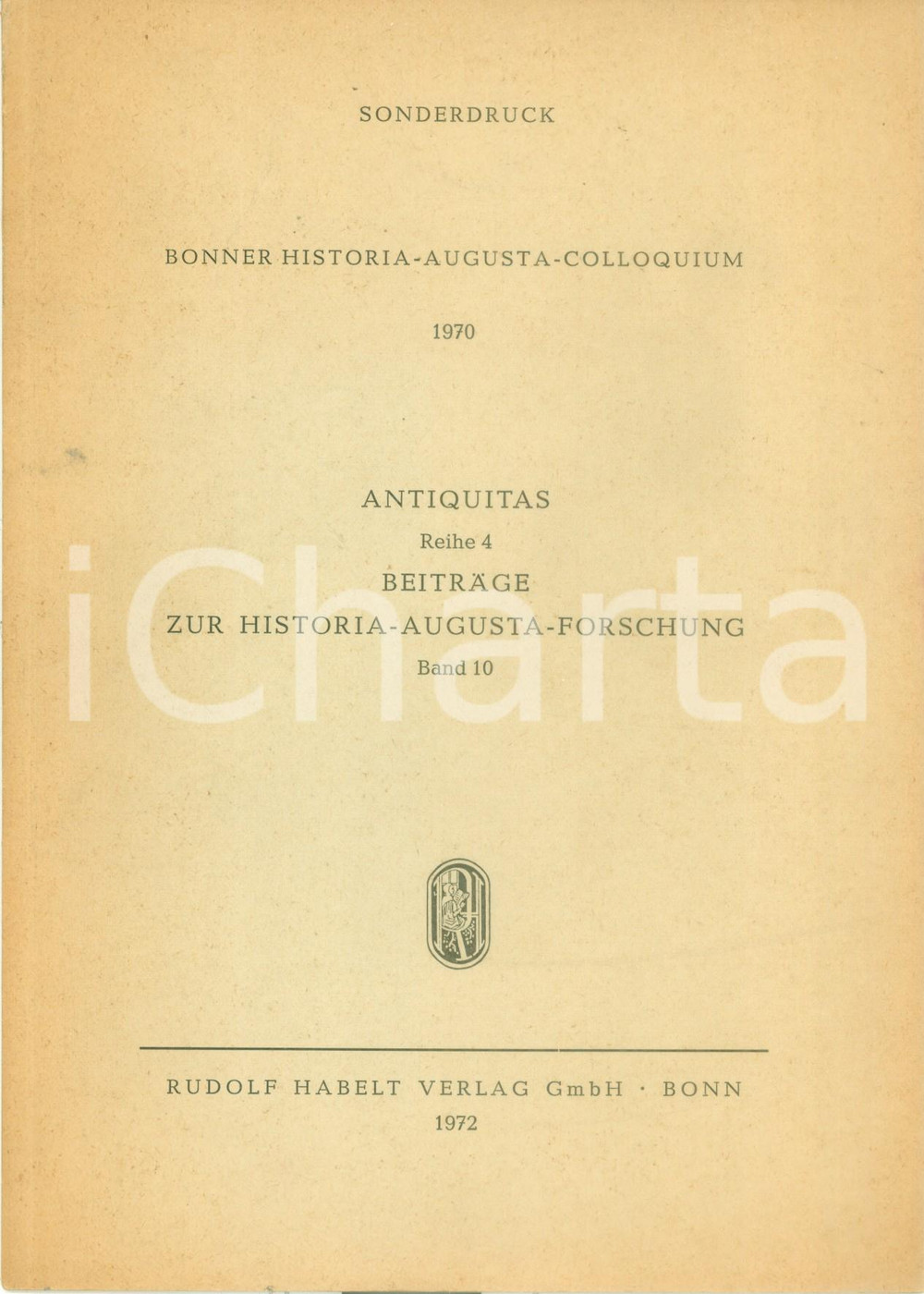 Libro, pubblicazione d epoca 1972 André CHASTAGNOL L Histoire Auguste et les Douze Césars de SUETONE 1