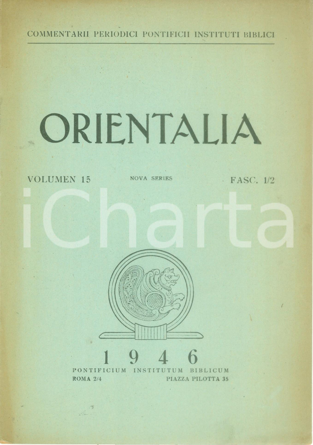 Libro, pubblicazione d epoca 1946 Raimund KOBERT Gedanken zum semitischen Wort Satzabau 89 Pubblicazione 1