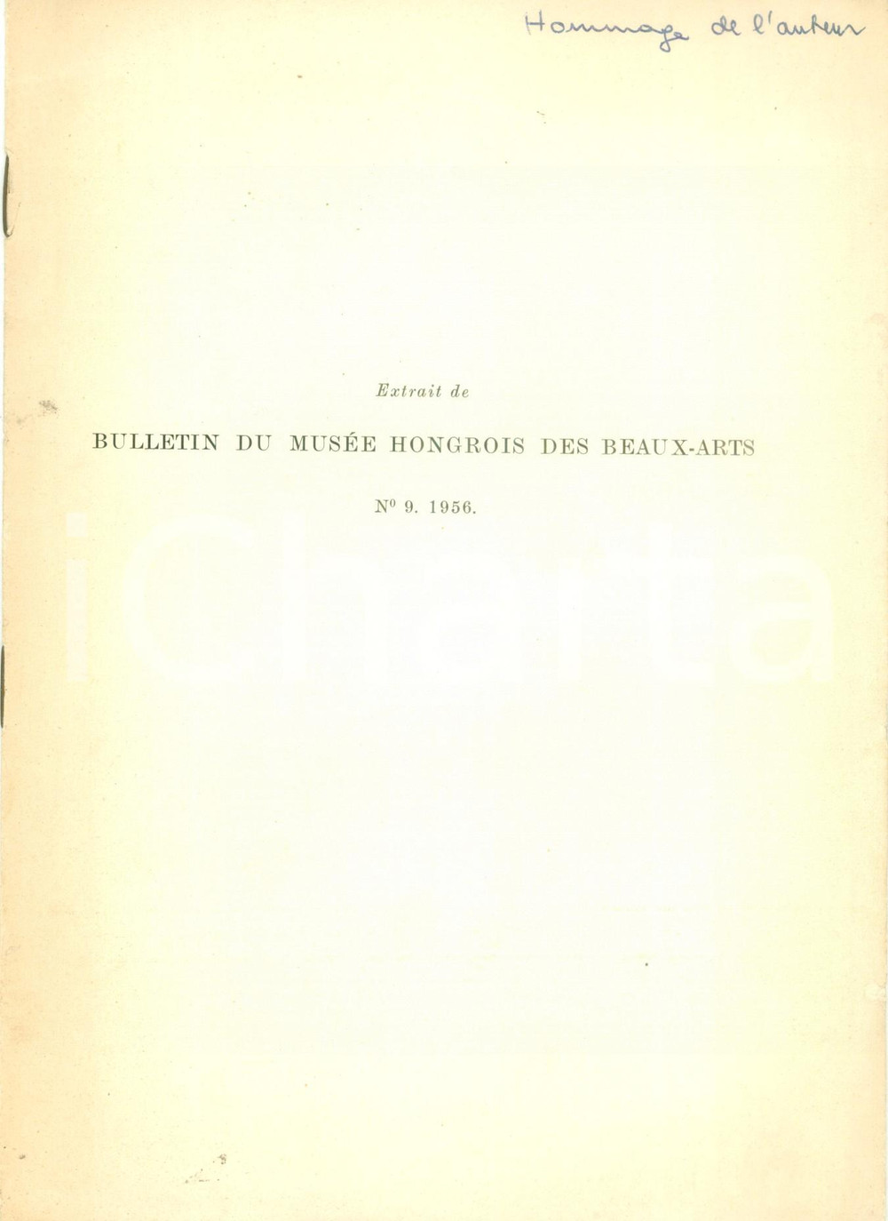 Libro, pubblicazione d epoca 1956 Ladislas CASTIGLIONE Deux nouveaux exemplaires de l Aphrodite d ALEXANDRIE 1
