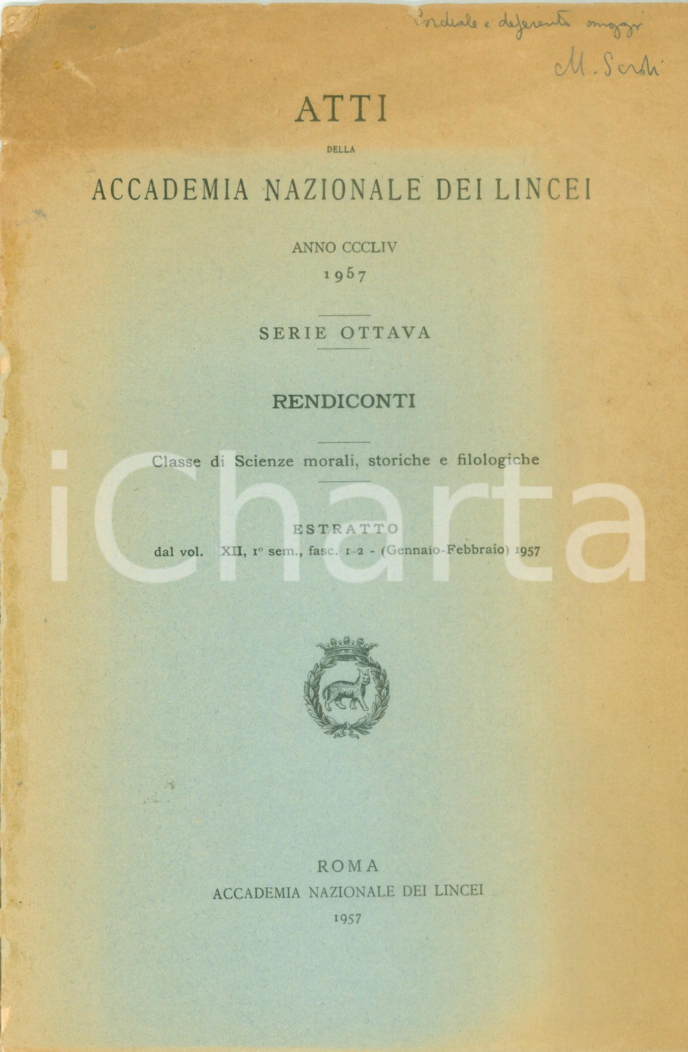 Libro, pubblicazione d epoca 1957 Marta SORDI Primi rapporti fra Stato romano e Cristianesimo DANNEGGIATO 1