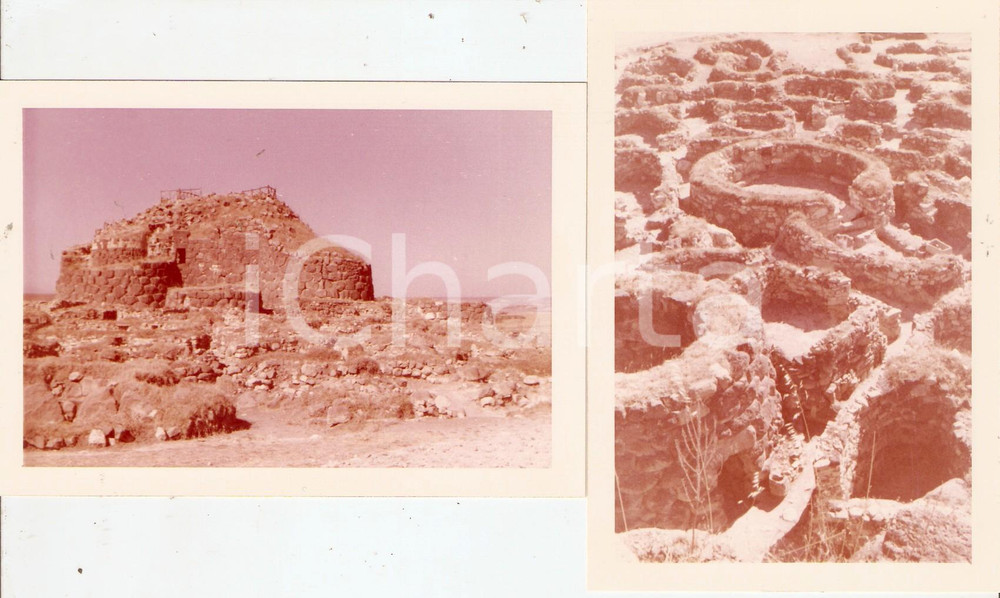 Fotografia d epoca originale 1962 BARUMINI VS Villaggio nuragico di SU NURAXI Lotto 2 foto 9x11 cm 1