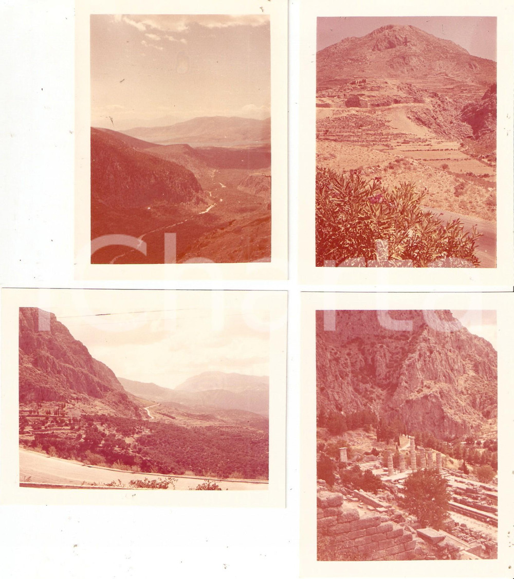 Fotografia d epoca originale 1961 KARI GREECE Panorama di DELFI e resti del Tempio di APOLLO Lotto 4 foto 1
