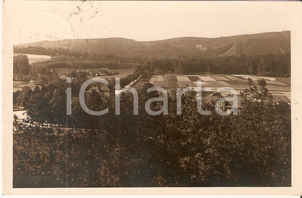 Cartolina originale da collezione 1935 BAD IBURG DEUTSCHLAND Panorama della cittÃ  Cartolina FP VG 1