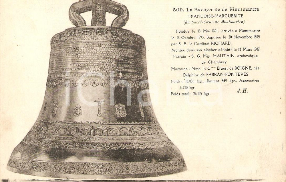 Cartolina originale da collezione 1925 ca PARIS La Savoyarde de Montmartre Cartolina FP NV 1