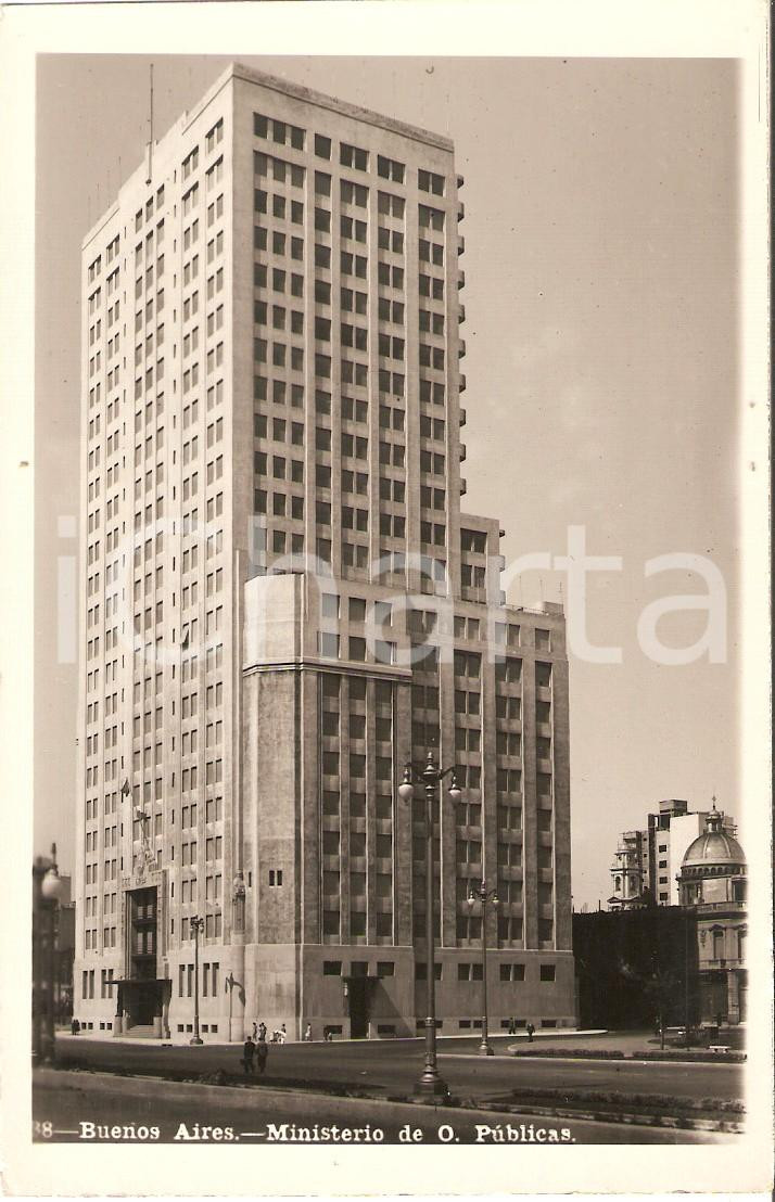 Cartolina originale da collezione 1955 ca BUENOS AIRES ARGENTINA Ministerio de Obras Publicas Cartolina FP NV 1