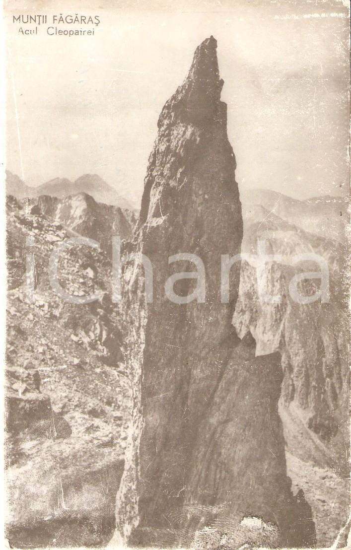 Cartolina originale da collezione 1965 CARPAZI ROMANIA  Monti FÄƒgÄƒraÈ™  Acul Cleopatrei Cartolina FP VG 1