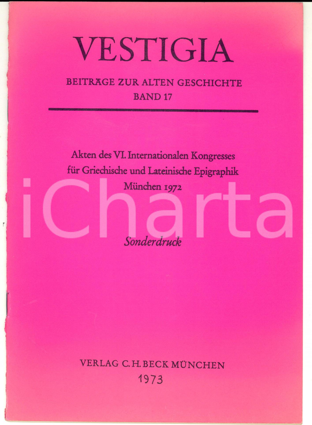 Libro, pubblicazione d epoca 1973 Jean TRIANTAPHYLLOPOULOS GriechischrÃ¶mische Nomokrasie AUTOGRAFO 1