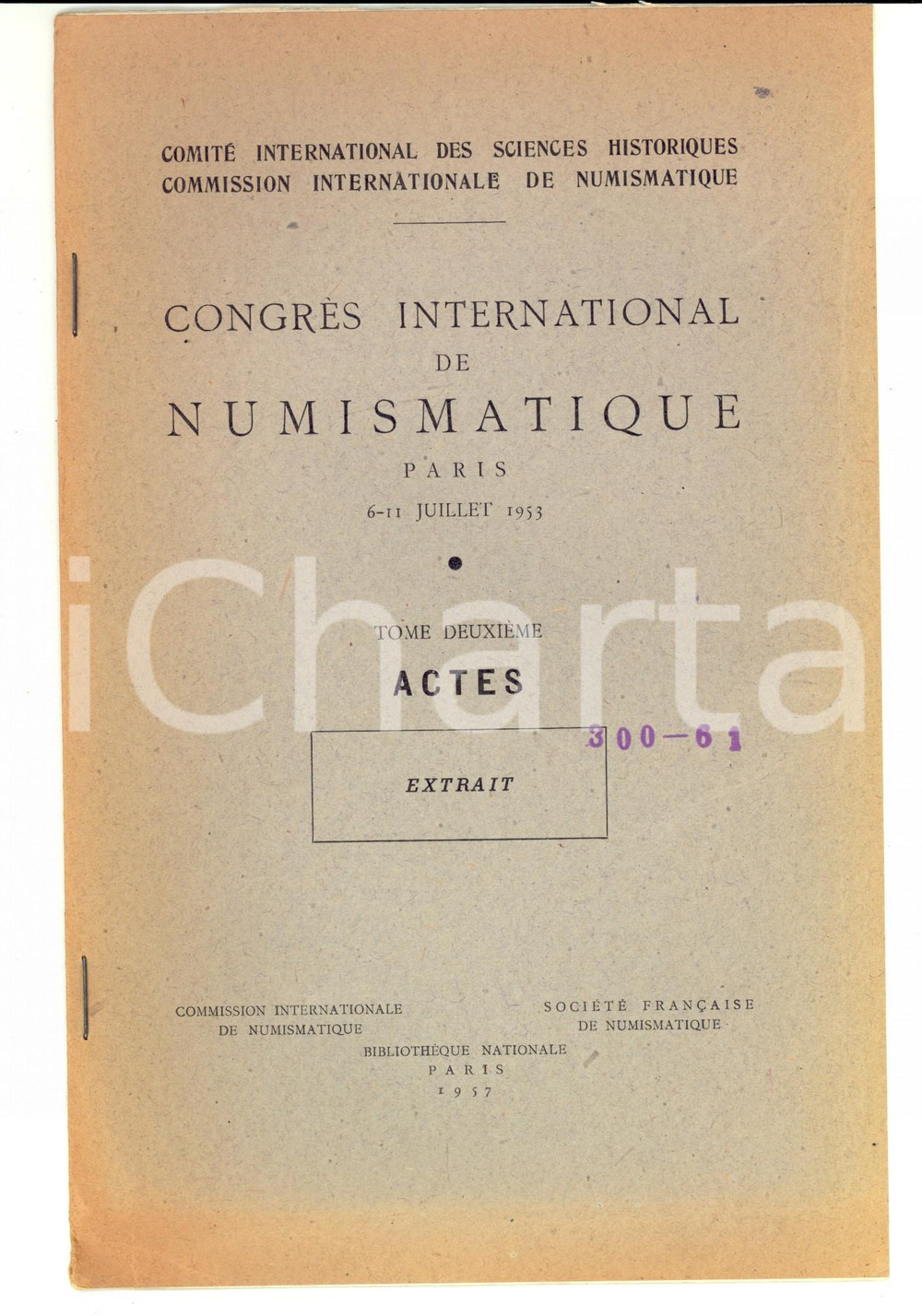 Libro, pubblicazione d epoca 1957 Attilio STAZIO Circolazione argentea della Repubblica Romana NUMISMATICA 1