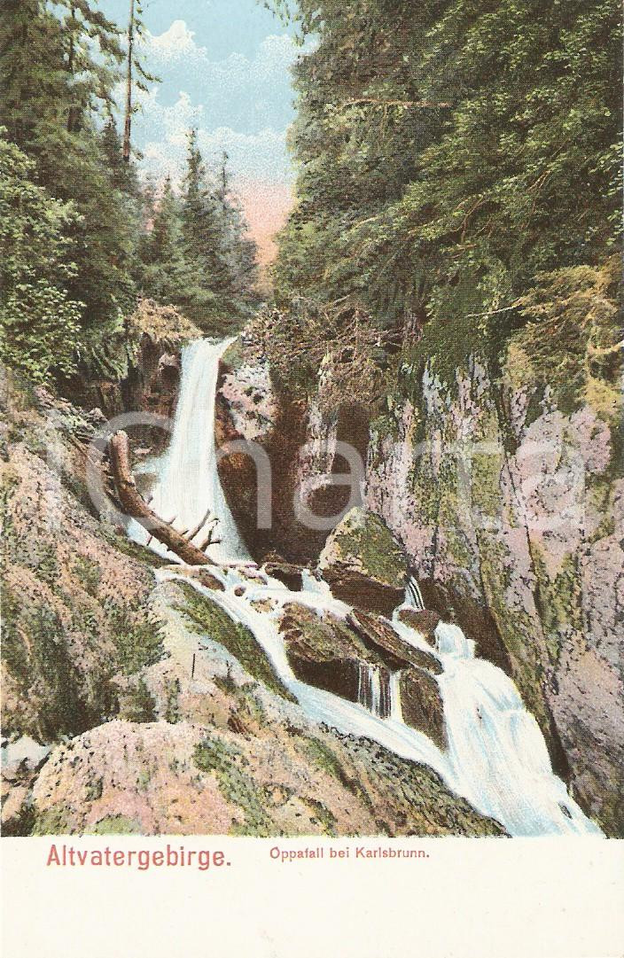 1910 REPUBBLICA CECA Hrubý Jeseník ALTVATERGEBIRGE Oppfall bei Karlsbrunn *FP NV