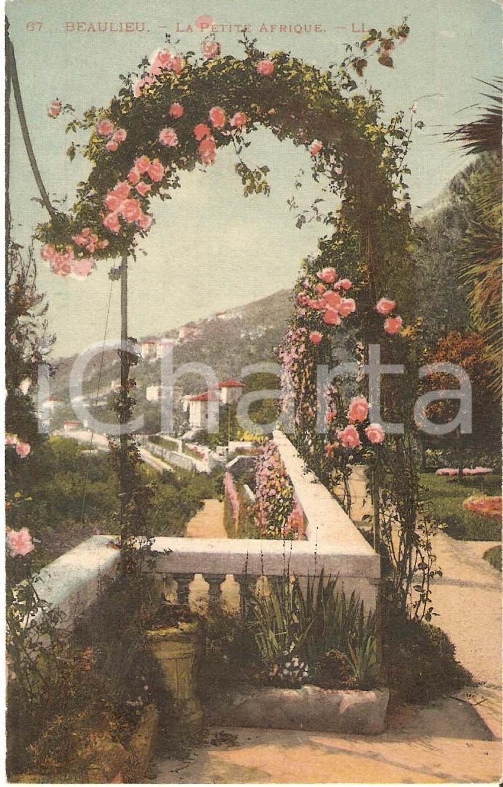Cartolina originale da collezione 1920 BEAULIEUSURMER FRANCE Plage Petite Afrique Cartolina FP NV 1