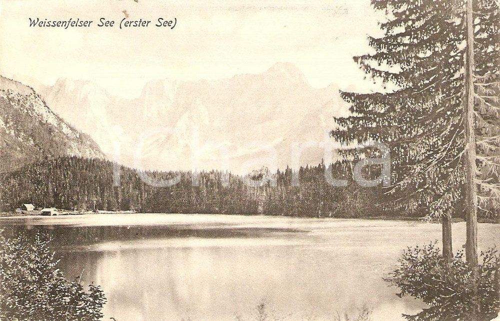 Cartolina originale da collezione 1920 ca TARVISIO UD Laghi di Fusine WEISSENFELSER SEE Cartolina FP NV 1