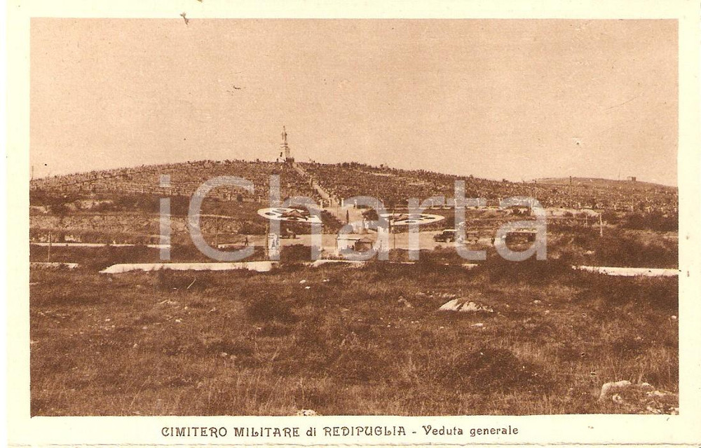 Cartolina originale da collezione 1925 ca Sacrario REDIPUGLIA GO Veduta generale Cartolina FP NV 1