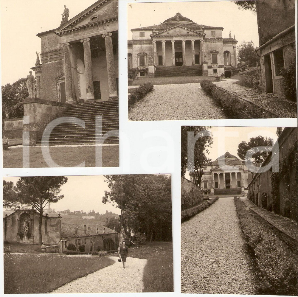 Fotografia d epoca originale 1960 ca VICENZA Villa Almerico Capra LA ROTONDA Lotto 4 foto 10x7 cm 1